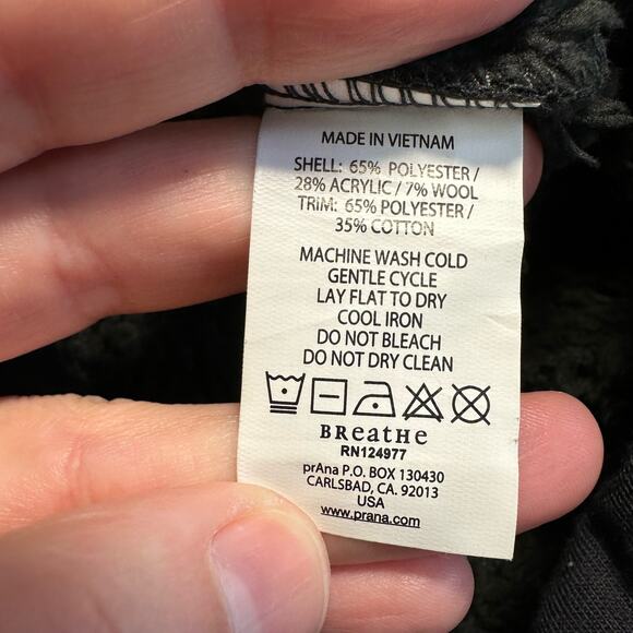 Prana Grace Jacket Women's Charcoal Gray Full Zip Small - Picture 7 of 8